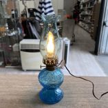 Lampada Vintage Vetro Azzurro