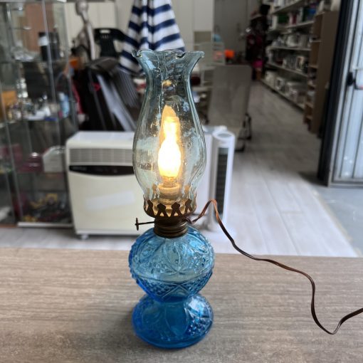 Lampada Vintage Vetro Azzurro