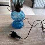 Lampada Vintage Vetro Azzurro