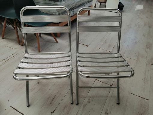 2 sedie alluminio pieghevole