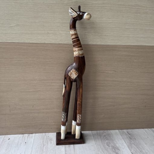 Giraffa Legno Dipinto 80 cm