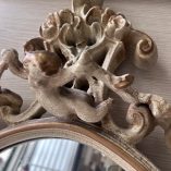 Specchio Vintage Legno Putti