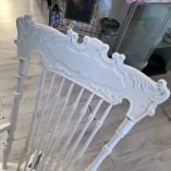 Sedia Dondolo Legno Bianca