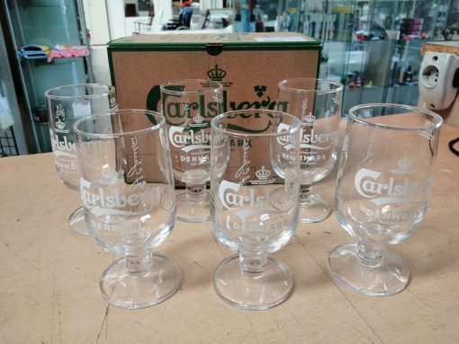 Servizio 6 bicchieri Carlsberg