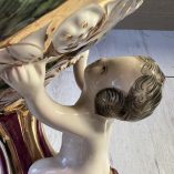 Vaso Centrotavola Putti Ceramica Capodimonte Arca