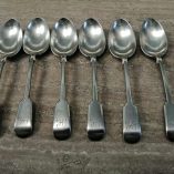 6 cucchiai D e A argentati
