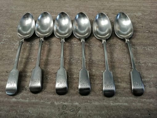 6 cucchiai D e A argentati