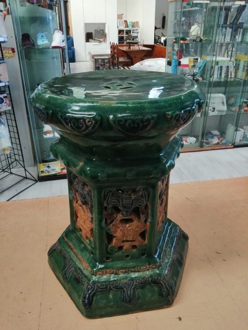 Colonna portavaso ceramica Cinese