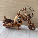 Modellino Legno Moto Harley Davidson
