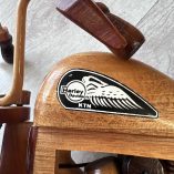 Modellino Legno Moto Harley Davidson