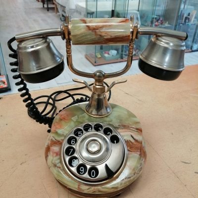 Telefono in onice ottone