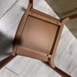 Coppia Sedie Legno Color Terracotta Coppia Sedie Legno Color Terracotta