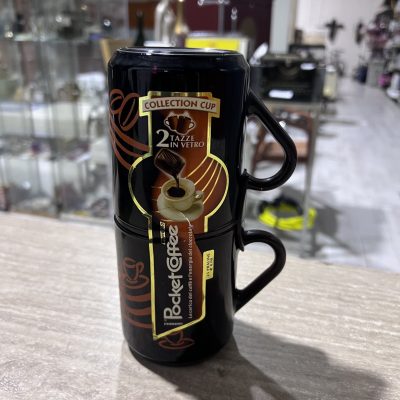 2 Tazze Pubblicitarie Pocket Coffee Vetro 2 Tazze Pubblicitarie Pocket Coffee Vetro