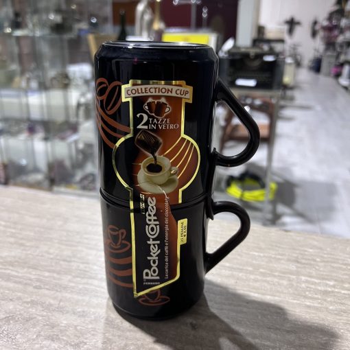 2 Tazze Pubblicitarie Pocket Coffee Vetro