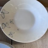Set 18 Piatti Ceramica Farfalle