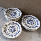 Servizio 17 Piatti Vintage Ceramica Besio Mondovi'