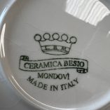 Servizio 17 Piatti Vintage Ceramica Besio Mondovi'