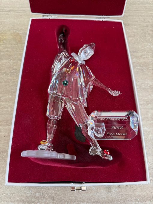 Statuina Pierrot Swarovski