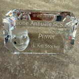 Statuina Pierrot Swarovski